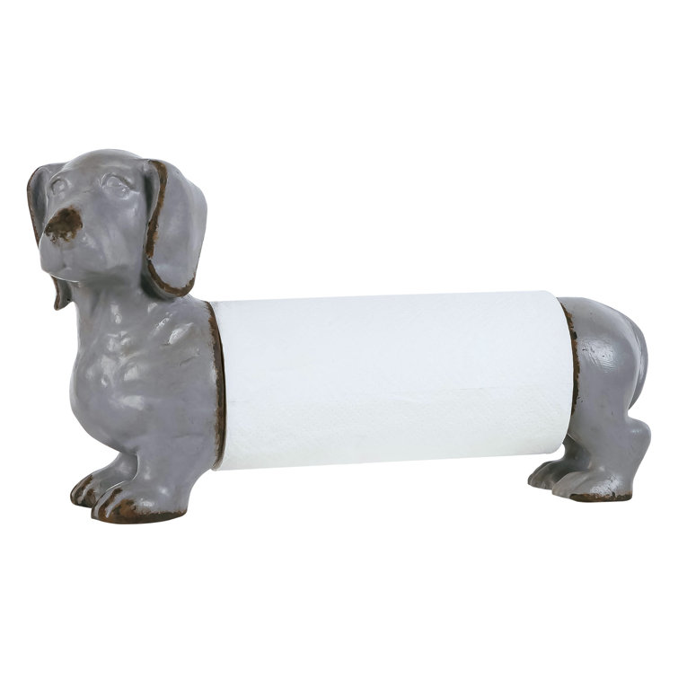 Rosalind Wheeler Dachshund Dog FreeStanding Paper Towel Holder